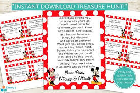 Printable Birthday Scavenger Hunt For Adults Printable Disney Treasure Hunt Clues Instant Download Pdf Etsy Treasure Hunt Clues Disney Treasures Disney Trip Reveal