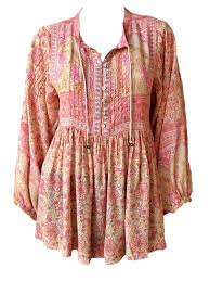 Something attractive but lacking in substance. Spell The Gypsy Collective Poinciana Blouse Cotton Candy Garmentory