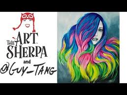 Before you start, here are the colors from arteza acrylic premium artist paint set of 60 colors that you will use darken the area around the hair. Tagged Hair The Art Sherpa