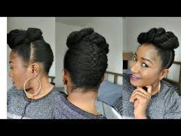 Natural Hair Easy Protective Style Updo Short Medium Length Tutorial 1 Youtube Braided Hairstyles Updo Natural Hair Styles Natural Hair Updo
