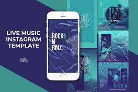Live Music Instagram Templates Instagram Template Instagram Story Template Instagram Template Design