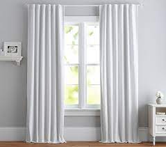 Moving on, i ordered two curtains. Evelyn Linen Kids Blackout Curtain Pottery Barn Kids