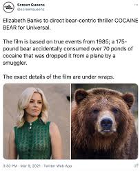 She is the daughter of ann (wallace), who worked in a bank, and mark p. Cocaine Bear Know Your Meme