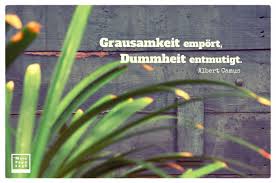 Grausamkeit Emport Dummheit Entmutigt Albert Camus