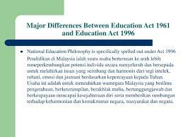 It is also through education that a country can develop global Akta Pendidikan 1996 Education Act Ppt Download