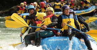 There were 3 different types of rafts that we could choose from while running the river — an oar raft, a paddle boat led by a guide that had seats for six . Rafting Riverboarding Canyoning Visit Lillehammer