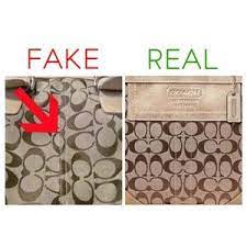 An easy way to tell apart a counterfeit version is to gently pull at the sides of the fabric label to see if it comes off or the sides peel away. Other Coach Real Vs Fake Bag Check The Pics Poshmark