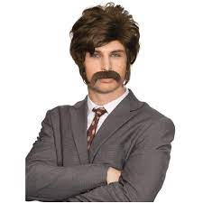 Amazon.com: Chip 70s Wig Mustache Set Color Brown - Enigma Wigs Men's  Hollywood Porn Police Officer Bundle Cap, MaxWigs Costume Wig Care Guide :  Beauty & Personal Care