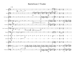 Composed by john williams thanks for watching! Star Wars Battlefront Ii Gameplay Trailer Wip Sheet Music For Trumpet In B Flat Violin Trombone Flute More Instruments Mixed Ensemble Musescore Com