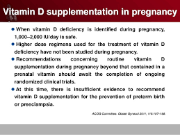 Vitamin d supplement dose pregnancy. ìž„ì‹ ë¶€ì™€ Vitamin D