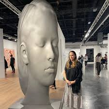 Art Basel highlights. Dying over this Jaume Plensa outdoor sculpture.