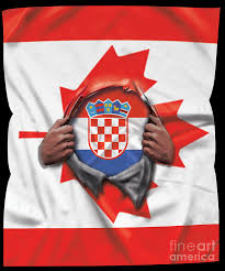 Croatian flag on the city of trogir in dalmatia | © tommaso lizzul / shutterstock. Croatia Flag Canadian Flag Ripped Open Digital Art By Jose O