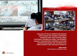 Pt surya madistrindo (sm) adalah perusahaan yang 100% dimiliki oleh pt gudang garam tbk dan ditunjuk untuk memegang kendali distribusi dan field marketing untuk seluruh wilayah indonesia. Leonardo Silalahi Area Sub Agen Manager Pt Surya Madistrindo Linkedin