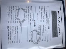 Online Menu Of Chart Room Restaurant Restaurant Crescent