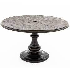 Benefits of outdoor dining tables. Du Monde 48 Inch Round Cast Aluminum Outdoor Pedestal Dining Table By Lakeview Outdoor Designs Walmart Com Walmart Com
