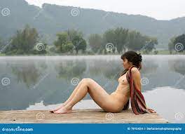 Nude at the lake stock photo. Image of person, naked, calm - 7815424