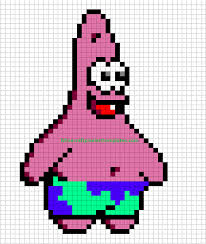 Patrick Spongebob Pixel Art Templates Pixel Art Characters Minecraft Pixel Art