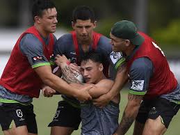 Kiwi league legend benji marshall gave his brother an nrl debut to remember, leading a family haka in the stands after the wests tigers beat the warriors. Nrl All Stars Tears Behind Maori Brothers On Field Reunion Townsville Bulletin