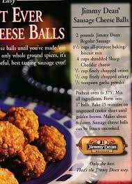 Jimmy Dean Sausage Cheese Balls Sausage Balls Recipe Yummy Appetizers Recipes
