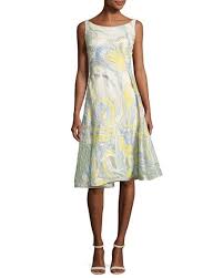 Rubin Singer Iris Motif A Line Cocktail Dress A Line Cocktail Dress Women S Evening Dresses Dresses