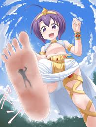Under Medusas foot [Dropkick on my Devil!] (Terada Ochiko) : rMacroFetish