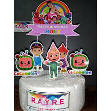 We will email you with a personalization request after you place your order (please make sure to check your spam folder!). Cocomelon Personalized Cake Topper Shopee Philippines