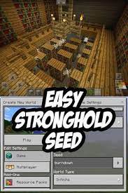 Easy Minecraft Pe Stronghold Seed Burndown Rumah Minecraft Gambar