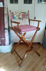 Tall Folding Director S Chair Vintage Director S Etsy In 2020 Wooden Folding Chairs Directors Chair Folding Chair