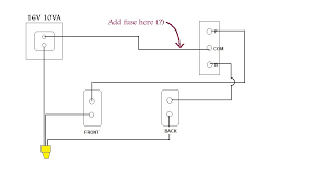Simple doorbell circuit diagram and schematic using um 66 ic, which is a music sound generator. Adding Undersized Fuse To Doorbell Circuit Home Improvement Stack Exchange