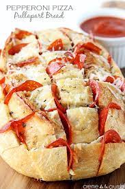 Pepperoni Pizza Pull Apart Bread Creme De La Crumb Bread Pull Apart Recipes Food Recipes