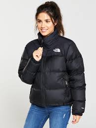 Black And Grey North Face Jacket 1996 Retro Nuptse Jacket Black In 2020 North Face Outfits North Face Jacket Outfit North Face Jacket Womens