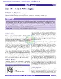 The intent is to remove the layers of the skin that contain the ink particles, thereby removing the tattoo. Pdf Laser Tattoo Removal A Clinical Update