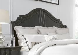 Home is where your bed is! Chesapeake Sleigh Bed 6 Piece Bedroom Set In Wire Brushed Antique Black Finish By Liberty Furniture 493 Br Qsldmn