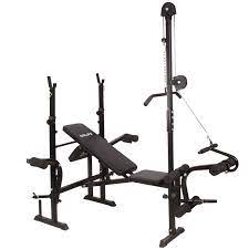 Buy CCLIFE Adjustable Multifunctional Weight Lifting Bench Home Gym Workout  Station With Pulldown Cable, Colour:010 Black Online at desertcartCayman  Islands