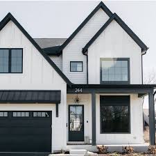 Black And White House Exterior Ideas Classic White With Black Trim In 2020 House Exterior White Exterior Houses Facade House