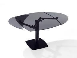 Curved glass console table small large clear dining bent hall end table side. Extending Glass Tables Archiproducts