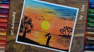 There are various blending techniques you can use, and i have covered those more in depth in this article. Cara Menggambar Pemandangan Langit Malam Hari Menggunakan Oil Pastel Easy Oil Pastel Drawing Cute766