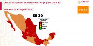 No salgas si no es estrictamente necesario. Semaforo Covid 19 Ceaip Sinaloa