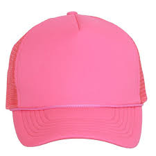 Shop Light Neon Pink Ribbon Trucker Mesh Snapback Hat Light Neon Pink Overstock 20669654