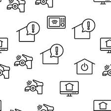 ناقلات المنزل الذكي نمط سلس سمارت المنزل رقيقة png والمتجهات للتحميل مجانا in 2020 seamless patterns house vector pattern