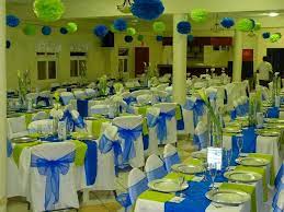 Royal Blue And Lime Green Wedding Reception Decor Green Wedding Decorations Lime Green Weddings Blue Green Wedding