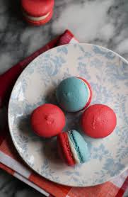 Red White And Blue Macarons Joanne Eats Well With Others Recipe Blue Macarons Blue Macarons Recipe Blue Desserts