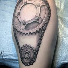 Tattoo Manner Kettenrad Ideen Designs In 2020 Tattoo Waden Fahrrad Tattoo Radfahren Tattoo