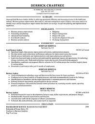 Maybe you would like to learn more about one of these? Business Analyst Resume Template For Microsoft Word Livecareer
