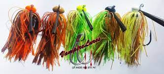 5 New Jigs From Vampire Lures With 5 Different Color Heads And Mustad 5 0 Hooks All 5 For 17 95 Includes Shipping Bass Jigs Different Colors Chartreuse