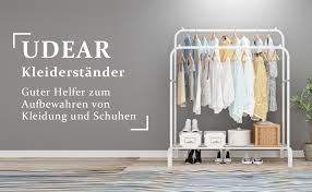 Udear kleiderständer freistehender kleiderbügel doppelruten multifunktionale schlafzimmer kleiderständer, doppelschicht, 8 haken, schwarz. Udear Kleiderstander Freistehender Kleiderbugel Doppelruten Multifunktional Schlafzimmer Kleiderstander Weiss Amazon De Kuche Haushalt Wohnen