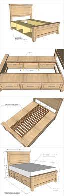 It is a great inspiration for people who love beds with. 36 Easy Diy Bed Frame Projects To Upgrade Your Bedroom Homelovr Furniture Projects Woodworking Plans Woodworking Projects Diy