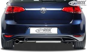 Vw polo 6r rear bumper extension. Rdx Rear Bumper Extension For Vw Golf 7 Center Part