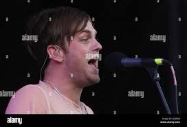 Caleb Followill, lead singer of Kings of Leon at the Oxegen Music festival  at Punchestown racecourse Co Kildare Stock Photo