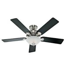 Beautiful dining room features a brown scalloped pendant chandelier, arteriors rittenhouse 6 light chandelier, illuminating a dark stained. Shop Hunter Waldon 5 Minute Fan 52 In Brushed Nickel Downrod Or Flush Mount Ceiling Fan With Ligh Ceiling Fan With Light Ceiling Fan Brushed Nickel Ceiling Fan